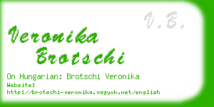 veronika brotschi business card